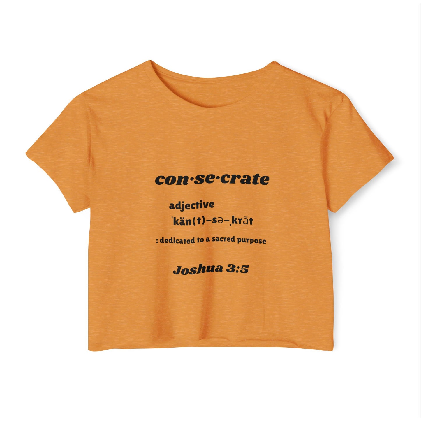 Consecrate - Women's Festival Crop Top