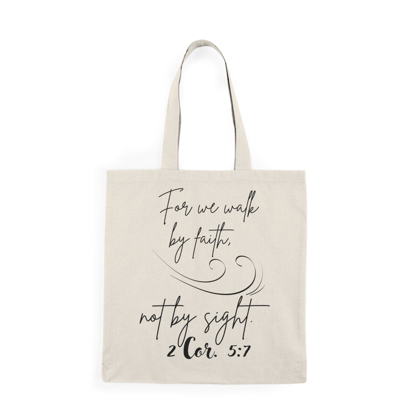 By Faith not by Sight- Natural Tote Bag