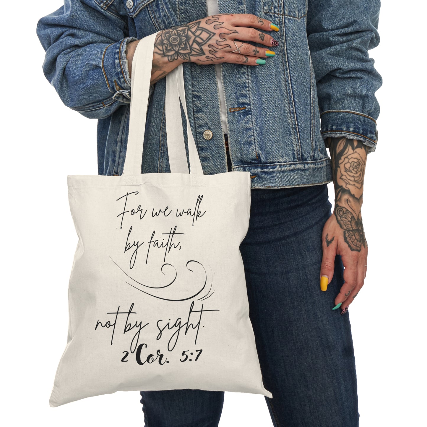 By Faith not by Sight- Natural Tote Bag