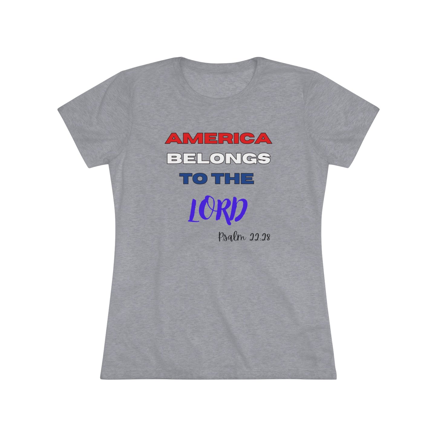 America - Women's Triblend Tee