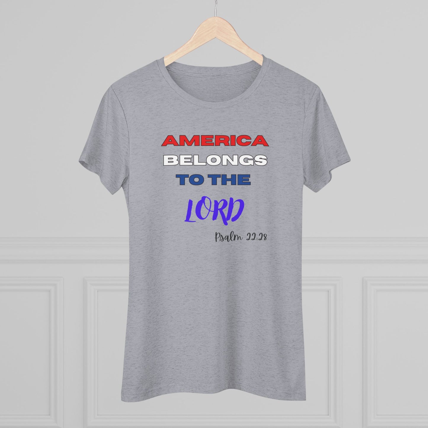 America - Women's Triblend Tee