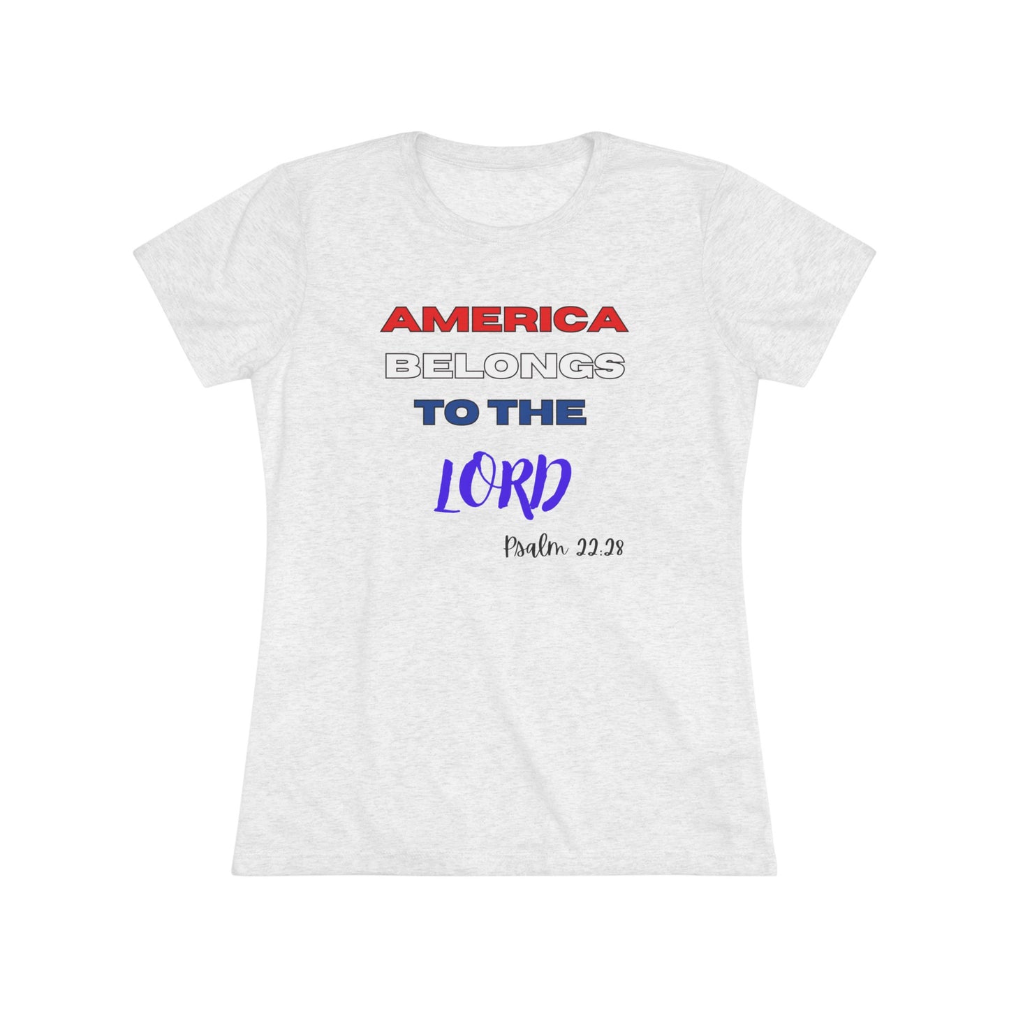 America - Women's Triblend Tee