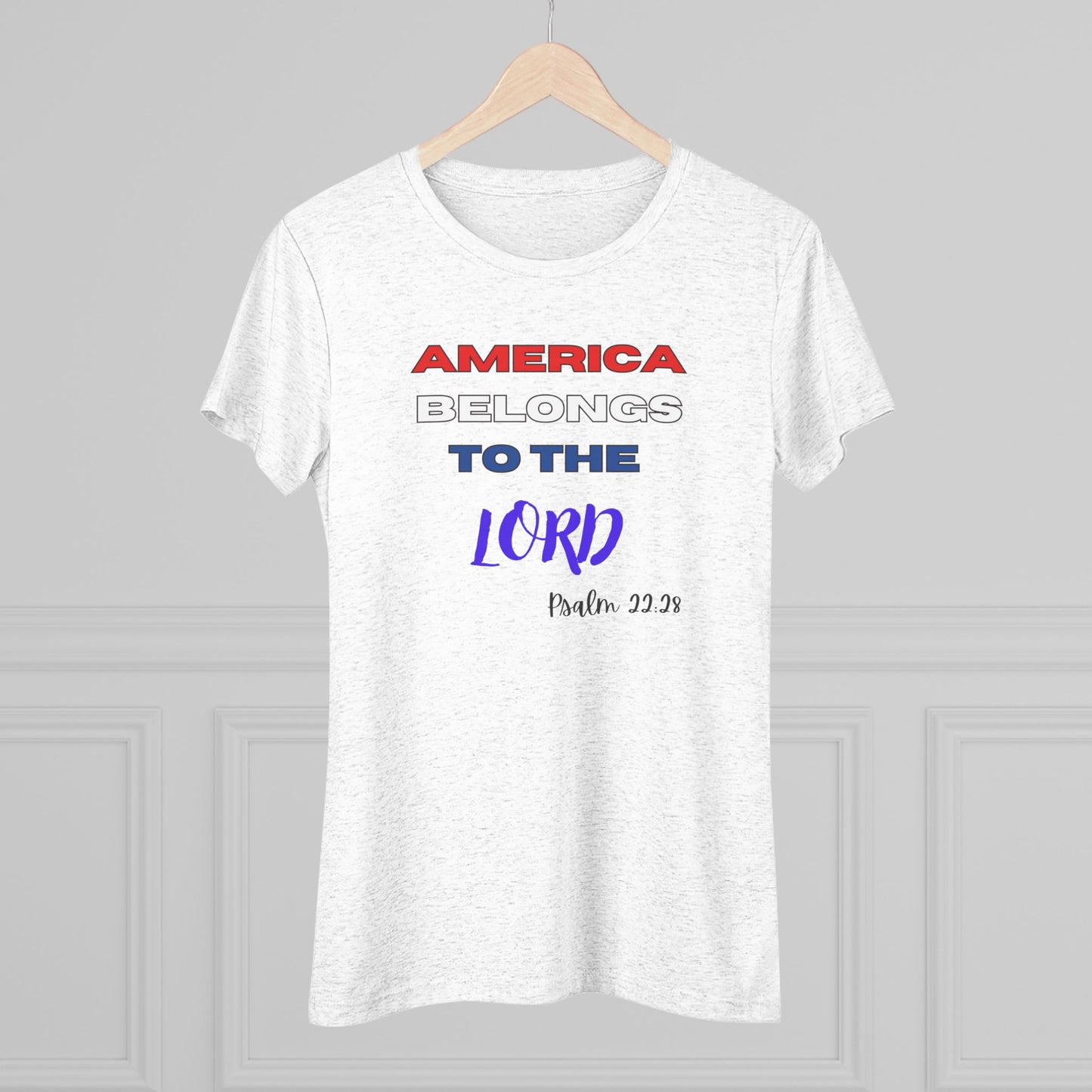 America - Women's Triblend Tee